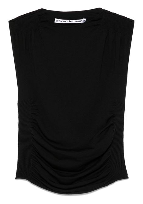 Top con ruches in nero Alexander wang - donna